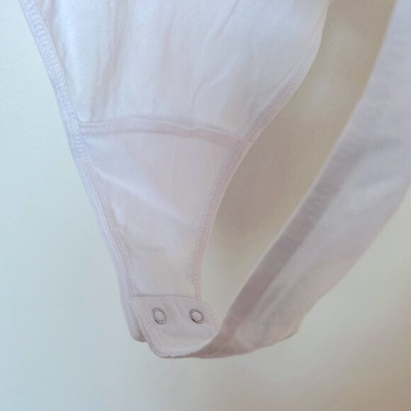 Nwt- Agolde, Women’s Irina Thong Bodysuit in White. Size Xl. - Picture 10 of 11